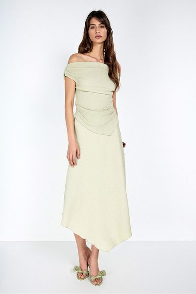 boneqa barcelona Asymmetrical Mint Skirt