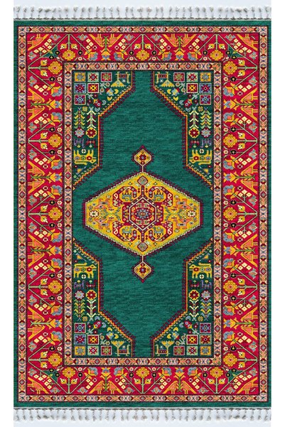 Rugs Modern Halı Covor decorativ modern cu bază țesută cu model, în culori de...