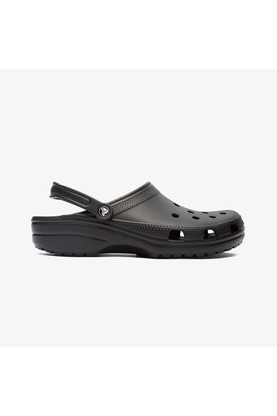Crocs Unisex Brand Logo Άνετες Μαύρες Παντόφλες Καθημερινής Χρήσης 10001-001