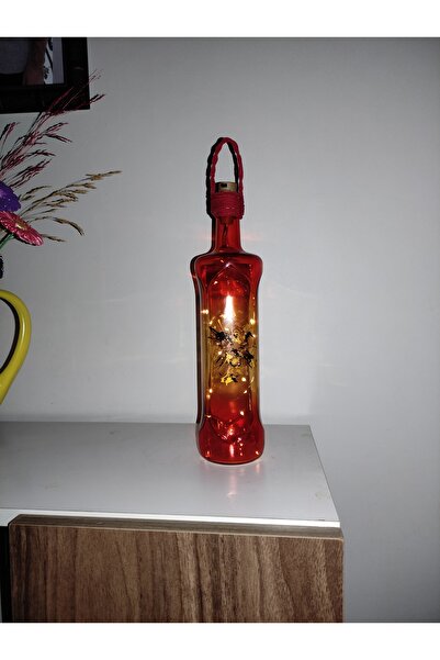 Hobby Dizayn Decorative Glass Bottle Sconce Lighting Handmade Fairy Led
