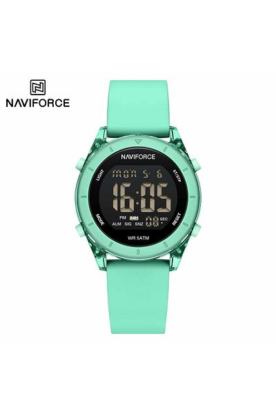 Naviforce NF 7108 Women's Digital Watch – Stylish, 5ATM Waterproof, 1-Year Warranty