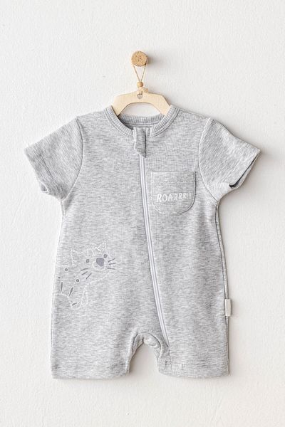 andywawa Ac25810 Romper Little King Baby Jumpsuit Gray