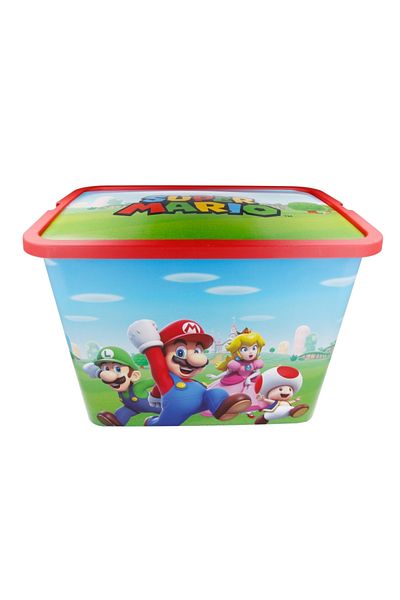 Disney Toy storage box, 27x38.7x28.7 cm, 23 l, Blue, Super Mario
