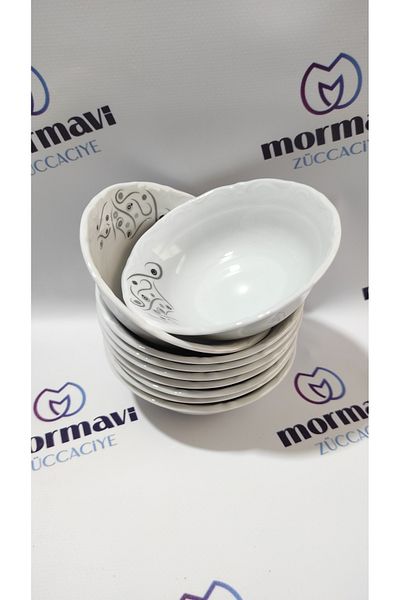 Porland Porcelain 12-Piece Ruby Soup Bowl 13 cm (12 Pcs)