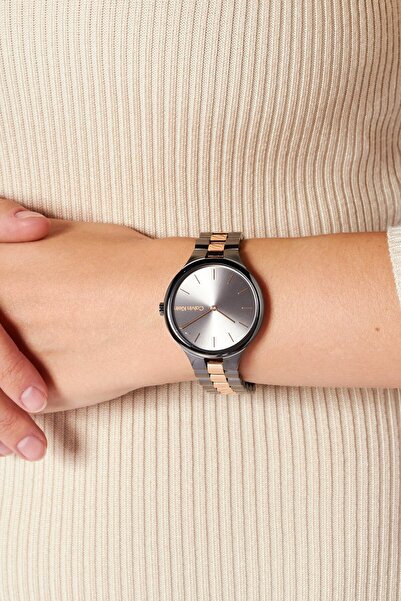 Calvin Klein Women 25200127 Stainless Steeles Analog Watches, Grey/gold