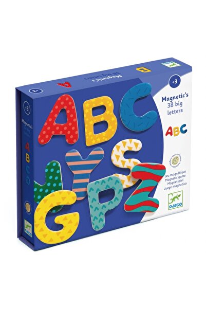 djeco Joc magnetic cu 38 de litere colorate,