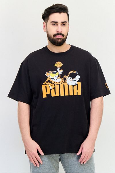 Puma x Cheetos Men Sportswear Fit Short Sleeves Outdoor T-shirt, Black