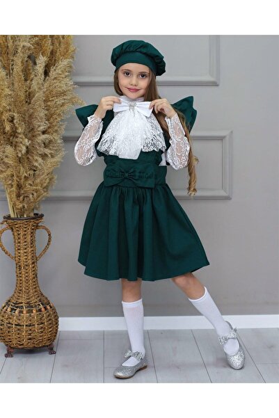 Bebeğimin Dolabında طقم سلوبيت أخضر للبنات مكون من 5 قطع