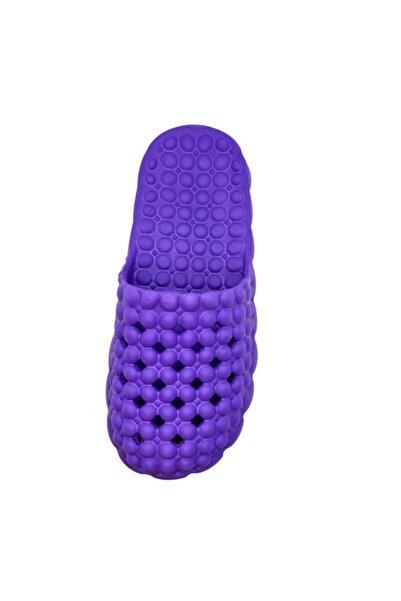 TECOS Closed-toe slippers for women, "bubble" design, size 39, purple, 24.5 centimeters