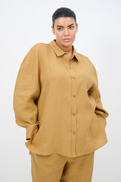 Love My Body Keten Gömlek