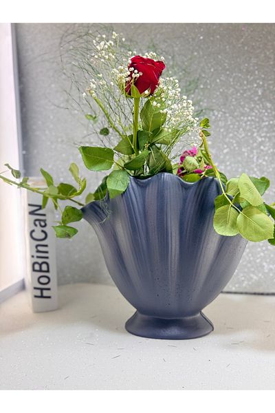 BLANJ Oyster Vase Gray Color (Sea Shell Vase)