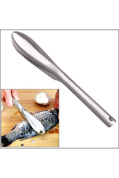 Generic Stainless Steel Fish Scaler - 24cm
