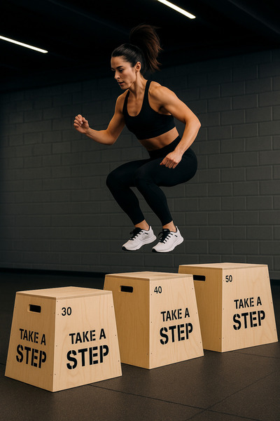 ESLENTA 3'lü Set Crossfit Plyometrik Ahsap Ziplama Kutusu