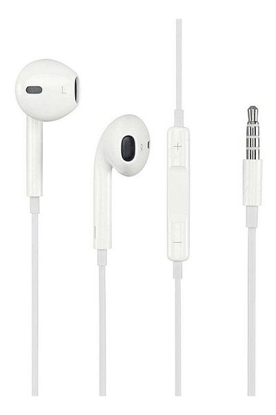 Generic In-Ear Wired Earphones With Remote White