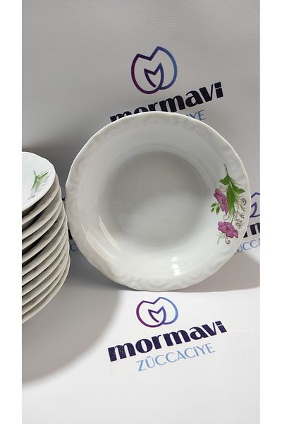 Porland Lal 12-Piece Pit Plate 16 cm