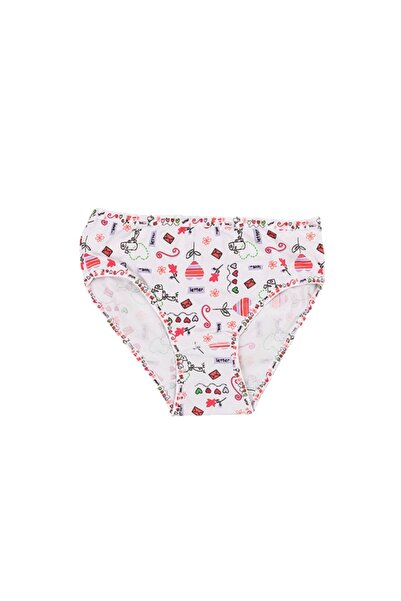 Ceylanoğlu Girl's Mixed Patterned Lycra 12-Piece Printed Panties
