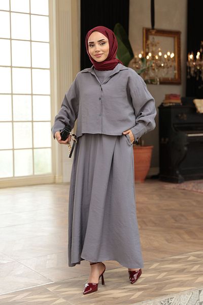 LOCCO Dress - Gray - Long