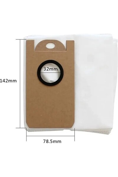 srfn ticaret Σακούλα σκόνης για ηλεκτρική σκούπα ρομπότ συμβατή με ηλεκτρική σκούπα Viomi S9 - 2 τεμάχια