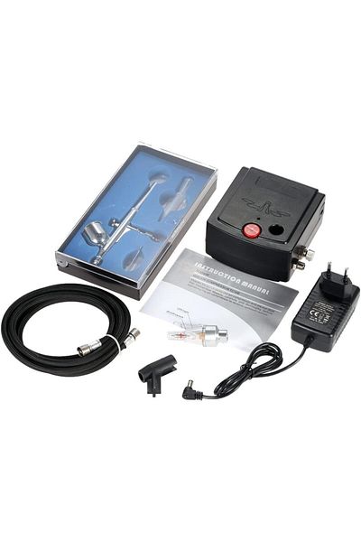 fulina Multifunctional Airbrush, With Compressor, Easy to Operate, Suitable for Tattoo, Nail Art, Cake Make