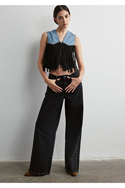 Mavi Rebecca Iconic Чорні джинси з заклепками 1010926-89497