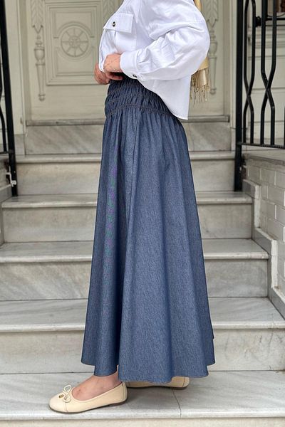 Cloche Marsel Skirt Cl25Y07Cl37501 Navy Blue
