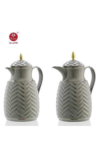 Rose RS-2020 - A distinctive patterned tea and coffee thermos set consisting of two rose thermoses, one with a capacity of one and a half liters of coffee and one and a half liters of tea.