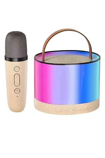 Generic K52 Portable Bluetooth Karaoke Speaker with 1 Wireless Microphones