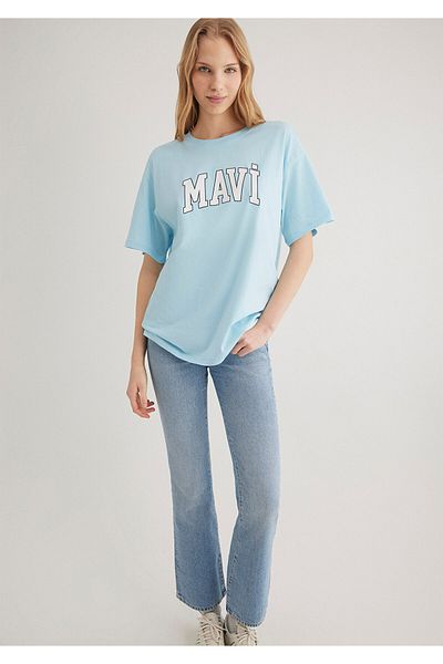 Mavi T-Shirt mit Logo-Print in Übergröße / Weit geschnitten 1600843 -70806