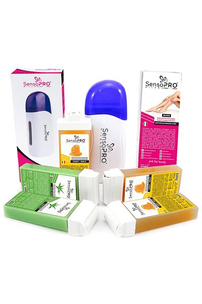 SensoPRO Milano Lady Azure Hair Removal Kit Gift Narrow Applicator Wax Reserve