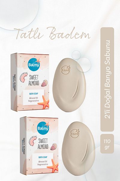 Balmy Sweet Almond Bath Soap Set of 2
