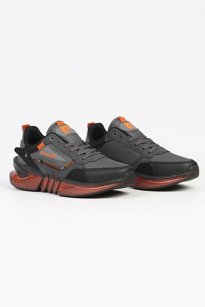 Pierre Cardin Imported Rahar Sole Lace-Up Casual Sports Shoes Sneaker Gray