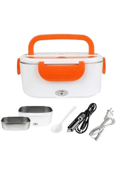 Generic Electric Lunch Box for Car and Home Food Heater with Detachable 304 Stainless Steel Containe