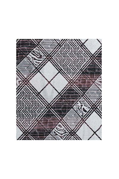 polo life Savan 4m2 Cotton Elasticless Carpet Cover, Multi-Purpose, Picnic Cover (170X245)-Checkered Powder