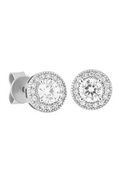 Iced Stuff Cercei bărbătești KOLCZYKI DIAMOND STUD argintii