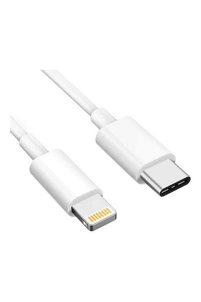 Generic كابل شحن بيانات USB Type C إلى Lightning باللون الأبيض