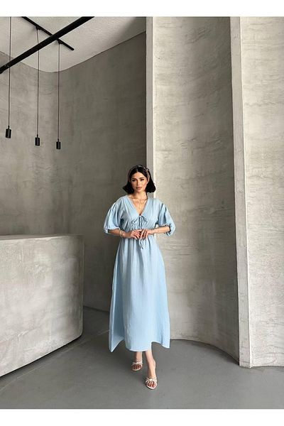 Ekim Store Rochie lungă largi musulmană cu șireturi