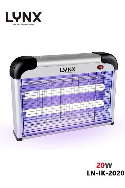 LYNX Electric Bug and Mosquito Zapper with LED Light for Indoor Use, 20W Non-Toxic Insect Zapper