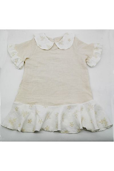 By Piera 100% Organic Cotton Muslin Children's Dress 0776