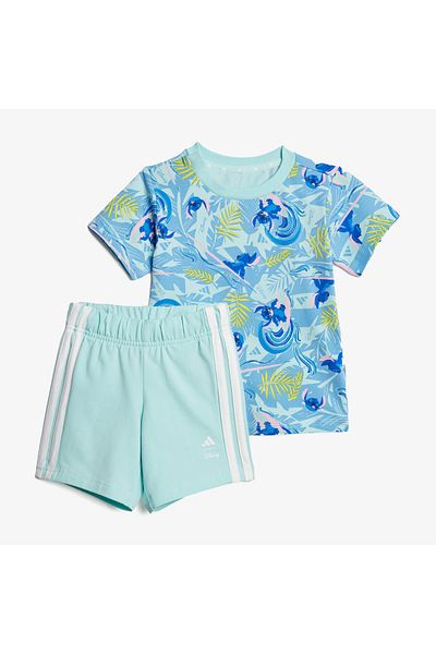 adidas Sportswear Disney Lilo&Stich Kids Blue Shorts Set