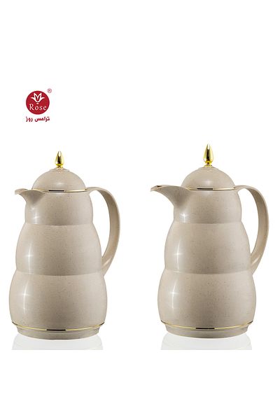 Rose RS-2222-Tea and coffee thermos set consisting of 2 rose thermoses, one with a capacity of 1.5 liters for coffee and one with a capacity of 1.5 liters for tea