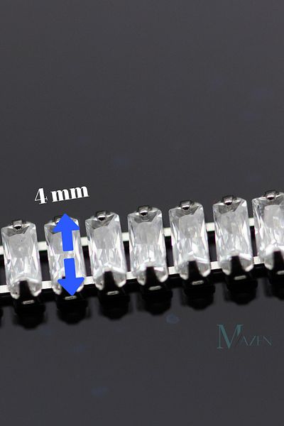 MAZEN 316L Surgical Steel Waterway Bracelet (Small Stone)