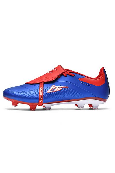 Premiumbrands Ghete de fotbal MBrands 8.7 FG cu crampoane din plastic, albastre, mărimea 36