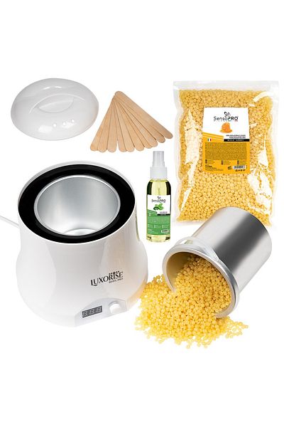 SensoPRO Milano Luxorise Diamond Skin Traditional Waxing Granules Kit - Honey, 800 ml