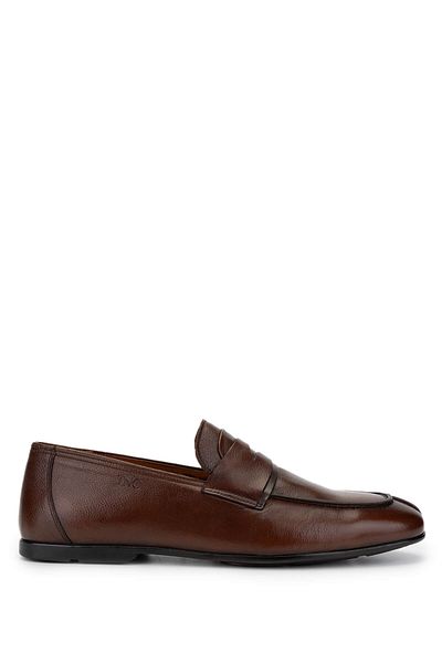 Tamer Tanca Men's Genuine Leather Brown Loafer Shoes