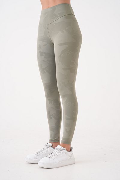 EndFlower Camouflage Patterned Sports Leggings Matte Look Gathering