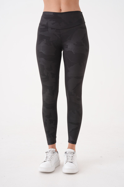 EndFlower Camouflage Patterned Sports Leggings Matte Look Gathering