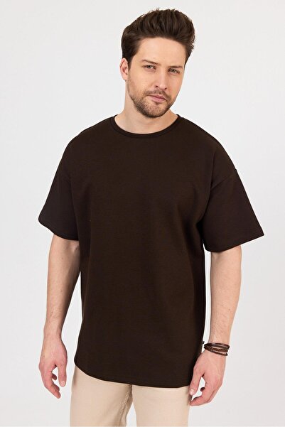 yakamor Ανδρικό μπλουζάκι Doubleface Interlock O oversized