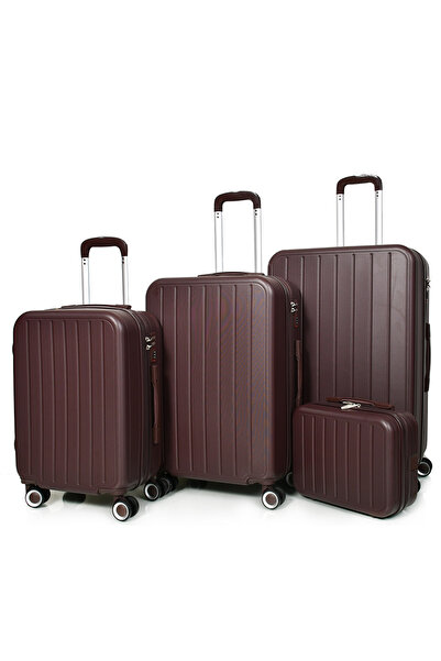 MORANO طقم شنط سفر عدد أربعه قطع من مورانو متينة و خفيفة الوزن حقيبة بأربع بع...