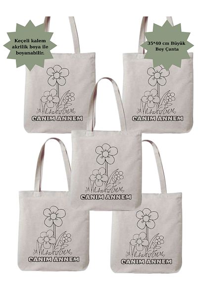 Cemira Γιορτή της Μητέρας 5 Τεμάχια, Floral Mother Gift Painting Bag, My Mother 5 Pieces, Ζωγραφική Παιδικής Δραστηριότητας Νηπιαγωγείου