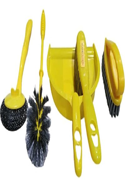 CLASSYTOUCH 5 Piece Dustpan With Brush Set
